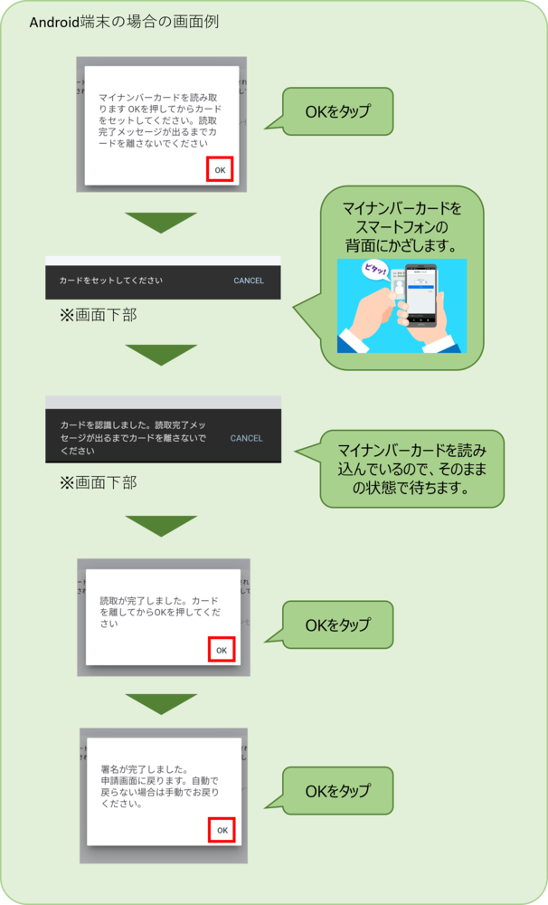 読み取り画面（android）