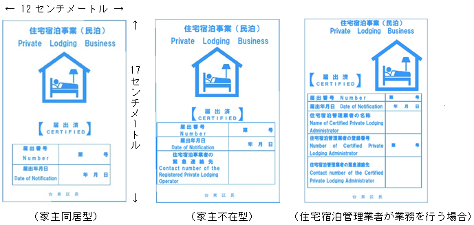 法律で規定される標識